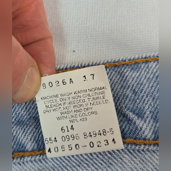 Vintage Orange Tab '96s Levi's 550 Relaxed Fit Tapered Leg W34 L32 - Picture 6 of 15